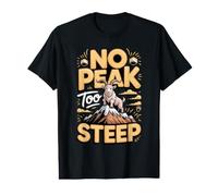 No Peak Too Steep Mountain Goat Value Graphic T-Shirt