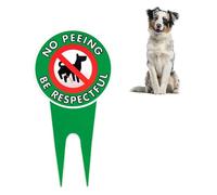 NO PEE MARK FOR DOG - NO DOG MARKS FOR YARD STOP PEE DOGS ON YOUR LAWN | DOG'S READS POLITELY PLEASE BE RESPONSIVE PROTECT YOU