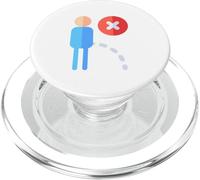 No Peeing Do Not Pee Here PopSockets PopGrip for MagSafe