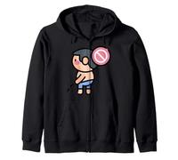 No Peeing Do Not Pee Here Zip Hoodie