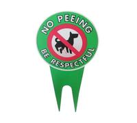No Peeing Dog Signs, Yard Sign With Metal H Stakes, Prevents Dogs From Peeing On Your Lawn - No Pissing Dog Signs, Politely Read. Please Be Respectful, Protect Your