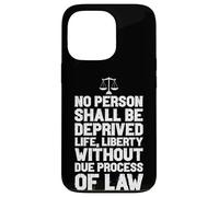 NO PERSON DEPRIVED OF LIFE LIBERTY WITHOUT LAW Case for iPhone 13 Pro