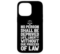 NO PERSON DEPRIVED OF LIFE LIBERTY WITHOUT LAW Case for iPhone 14 Pro Max