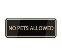 No Pets Allowed Sign For House (With Strong Adhesive Tape), 3" X 10" Premium Durable For Home & Office,Acrylic Signs For Front Door/Wall/Window, Clear And Easy To Read