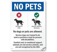 No Pets No Dogs Or Pets Allowed Comfort Emotional Support Animals Not Service Sign Made Park Signs For Outdoor & Indoor Metal Tin Sign 8X12 Inch