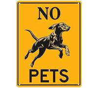 No Pets Retro Metal Sign Home Kitchen Bar Cafe Yard Club Cave Wall Garden Decor Vintage Tin Sign