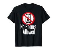 No Phone Allowed - Crossed Out Circle T-Shirt