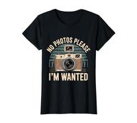 No Photos Please I'm Wanted Sassy Camera Puns - Value Graphic T-Shirt