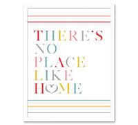 No Place Like Home Love Heart Quote Art Print Framed Poster Wall Decor 12x16 inch