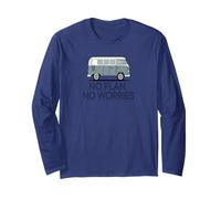 No Plan No Worries Cool Van Freedom Life Road Adventure Long Sleeve T-Shirt
