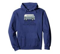 No Plan No Worries Cool Van Freedom Life Road Adventure Pullover Hoodie