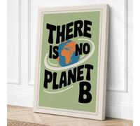 No Planet B Typography Canvas Wall Art Print 24x16 Inch (61 x 41 cm)