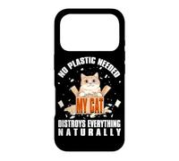 No plastic needed. My cat destroys everything naturally Case for iPhone 17 Pro