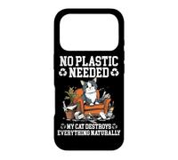 No plastic needed. My cat destroys everything naturally Case for iPhone 17 Pro