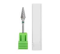 No Pollution Efficient Manicure Drill Bit, Tungsten Steel Nail Art Manicure Drill Bits Electric Pedicure Manicure Grinding Head Nail Art Tools for Manicure Pedicure Home Salon Use (Green)