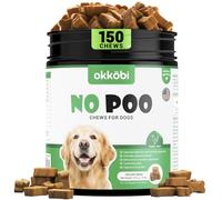 No Poo Chews for Dogs - Coprophagia Eating Deterrent for Dogs - Stop Eating Poop - Packed with Probiotics, Digestive Enzymes & Pumpkin Powder - For all Ages and Breeds