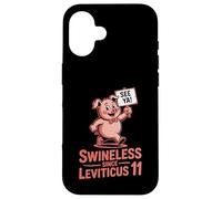 No Pork Leviticus 11 Funny Pig Hebrew Roots Kosher Food Case for iPhone 16