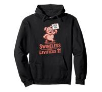 No Pork Leviticus 11 Funny Pig Hebrew Roots Kosher Food Pullover Hoodie