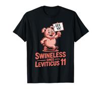 No Pork Leviticus 11 Funny Pig Hebrew Roots Kosher Food T-Shirt