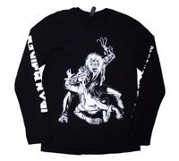 No Prayer Claw Isolated Long Sleeve T Shirt Iron Maiden Black XL