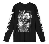 No Prayer Grave Isolated Long Sleeve T Shirt Iron Maiden Black XXL