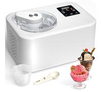 No Pre-freezing Ice Cream Machine 1.2L, Ice Cream Maker with Compressor, 3 in 1, Touchscreen Control Panel & Timer, Homemade Ice Cream/Gelato/Sorbet/Frozen Yoghurt