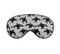 No Pressure Sleep Masks Orca Whale Soft Night Eye Shade Blackout Sleeping Eye Mask Breathable Eyeshade