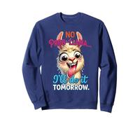 No Prob Llama Ill Do It Tomorrow Funny Lazy Llama Humor Sweatshirt