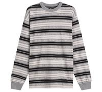 No Problemo Men's Jacquard Stripe Long Sleeve T-Shirt Black