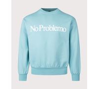 No Problemo Mens No Problemo Sweatshirt - Colour: Aqua - Size: XL