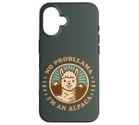 No Probllama I’m an Alpaca Retro Cute Case for iPhone 16