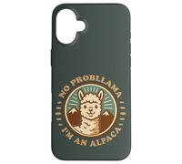 No Probllama I’m an Alpaca Retro Cute Case for iPhone 16 Plus