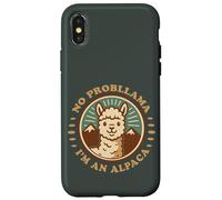 No Probllama I’m an Alpaca Retro Cute Case for iPhone X/XS