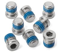 No-Profile Recessed Bottle Cage Boss Blanking & Sealing Screws (Natural Stainless, 8-Pack)
