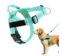 No Pull Adjustable Dog Harness Cordless Breathable Comfort Pet Walking Vest Harness with Secure Buckle Design, Ideal for Medium Large Dogs Daily Outdoor Walking Training and Travel Activities