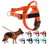 No Pull Dog Harness Adjustable Reflective Nylon Vest with Control Handle for Medium Large Dogs Anti-Pull Training Walking Breathable Padded Harness