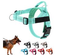 No Pull Dog Harness, Front Clip Adjustable Pet Vest, Breathable Soft Padded Material, Neck & Chest Adjustable, Heavy-Duty D-Ring, Reflect-Stitching, Sturdy Handle, for Small To Large Dogs (1pc-MG, XS)