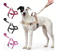 No Pull Dog Harness-Heavy Duty Dog Harness and Leash Set for Medium Large Dogs, Tactical Harness Easy for Walking and Training(Brown,XL)