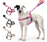 No Pull Dog Harness-Heavy Duty Dog Harness and Leash Set for Medium Large Dogs, Tactical Harness Easy for Walking and Training(Pink,M)