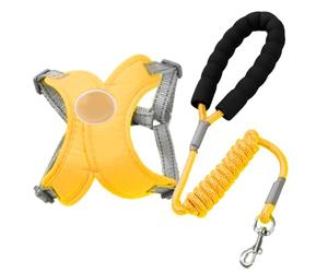 No Pull Dog Harness - Pet Harness for Outdoor | Adjustable Puppy Leadership Cover | Nylon Soft Mesh Harnesses | Reflective Outdoor Puppy Training Supplies Pair