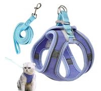No Pull Dog Harness - Reflective Adjustable Dog Vest with Buckle Straps | Soft Padded Mesh Harness for Cats, Small and Large Dogs, Comfortable for Night Walking Outdoors
