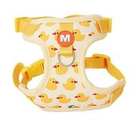 No-Pull Escape-Proof Dog Harness with Leash - Step-in Adjustable Puppy Vest, Soft Breathable & Secure Buckle, Cute Yellow Duck Design for Small Dogs & Cats (XS-XL) (S)