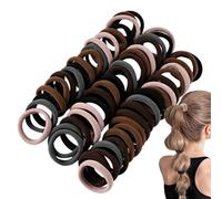 No Pull Hair Ties | Seamless No Damage 100 Piece | Pony Tails Hair Ties,for Women Teens Girs Ponytail Sports Housework Work Home Dates Daily Wear