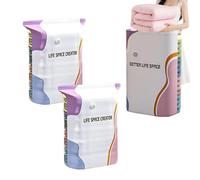 No Pump Vacuum Storage Bags 3 Pieces Airtight No Pump Space Saver