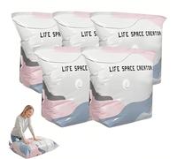 No Pump Vacuum Storage Bags - Press And Seal Large Vacuum Storage Compression Bags, Keeps Clothes Dry & Dust-free, No Pump 3D Vacuum Storage Bag for Bulky Bedding & Off-Season Gear (5, 12"x28"x20")