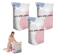 No-Pump Vacuum Storage Bags - Press & Seal, Reusable Vacuum Pack Bags,Travel Clothes Storage Bag,Extra Large Storage Bag,for Clothes Duvet Travel and Home (3PCS, L:100x80x38cm)