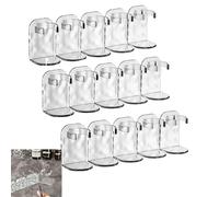 No-Punch Wall Mounted Storage Hooks, Waterproof Adhesive Row Hooks,Parallel Corrugated Storage Rack, No Punching Wall Hanging Does Not Hurt The Wall, Detachable, with Split Design (S)
