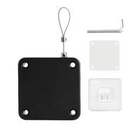 No Punching Door Closer, Pull Cord Closers, Adjustable Surface Stop, Bracket Type(Black 2 Generation)
