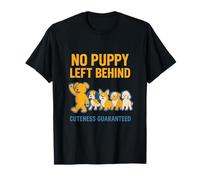 No Puppy Left Behind Rescue Dog Design T-Shirt