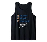 No Quit, All grit... LEGIT. NY Pro Basketball Tank Top